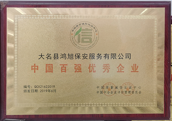 中国百强优秀企业